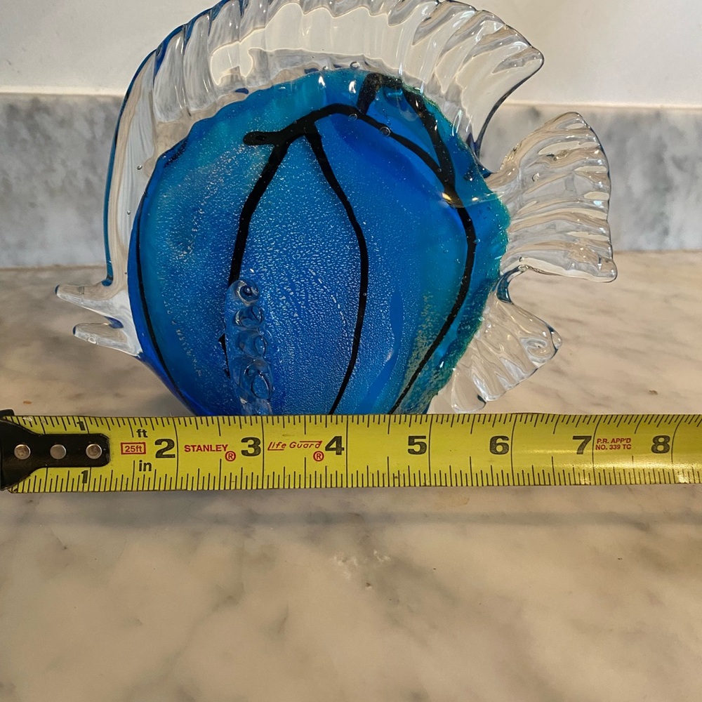 Set of 2 Blue Glass Fish Decor - Picture 9 of 9